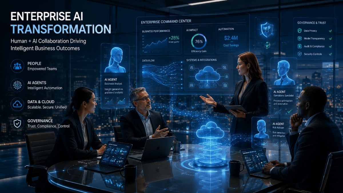 Enterprise AI Transformation — Human + AI Collaboration Driving Intelligent Business Outcomes