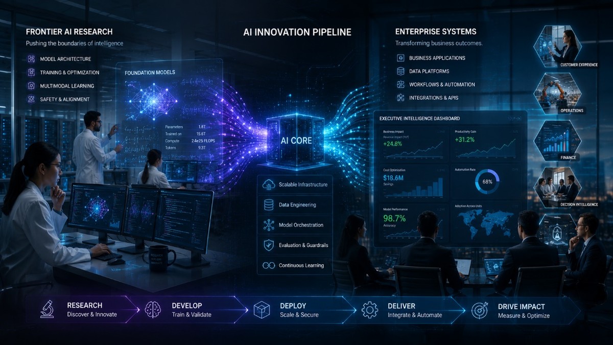 AI Innovation Pipeline — Frontier Research to Enterprise Systems