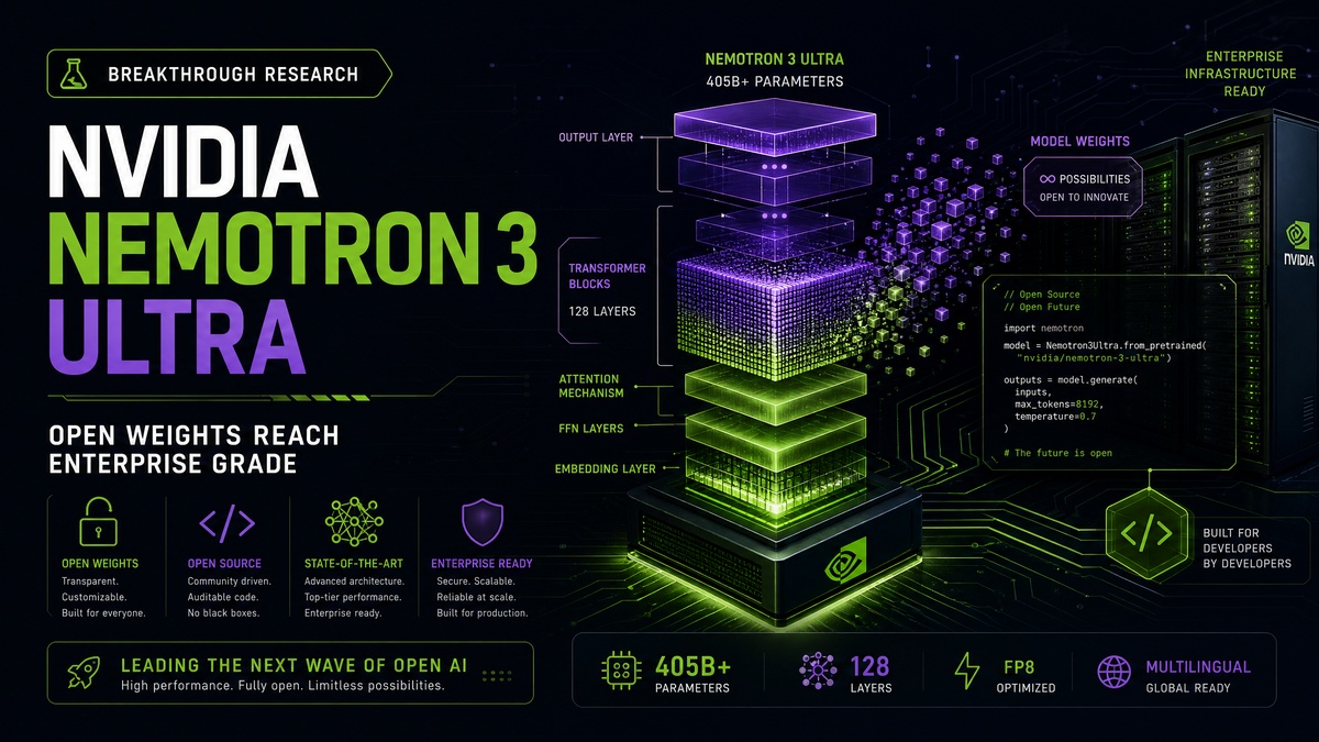 NVIDIA Nemotron 3 Ultra — Open-Weight Enterprise AI